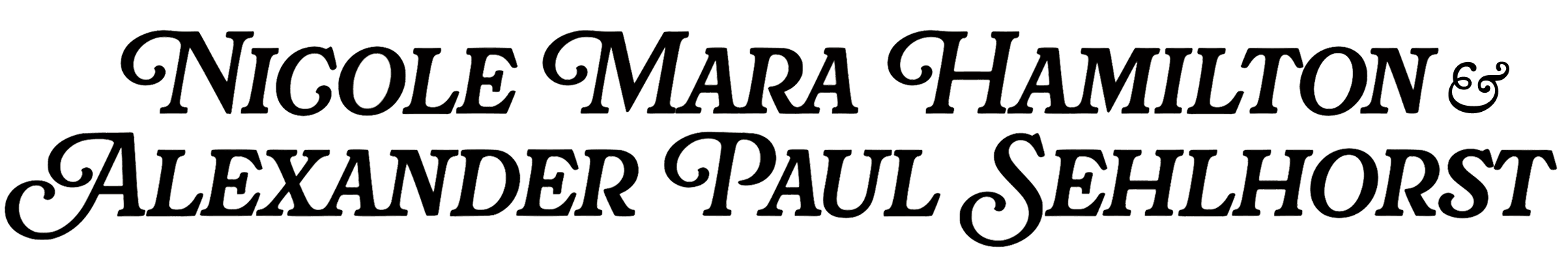 Nicole Mara Hamilton & Alexander Paul Sehlhorst